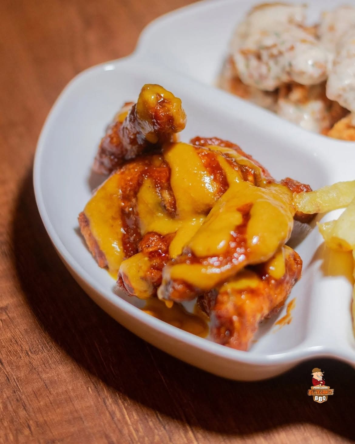 Alitas en salsa de mostaza